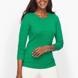 Talbots Soft Cable Knit Pullover Sweater NWOT   SP